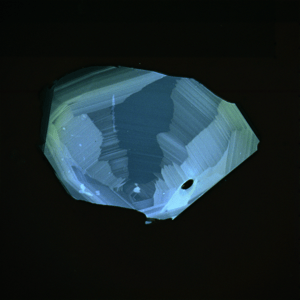Cathodoluminescence intensity map of zircon