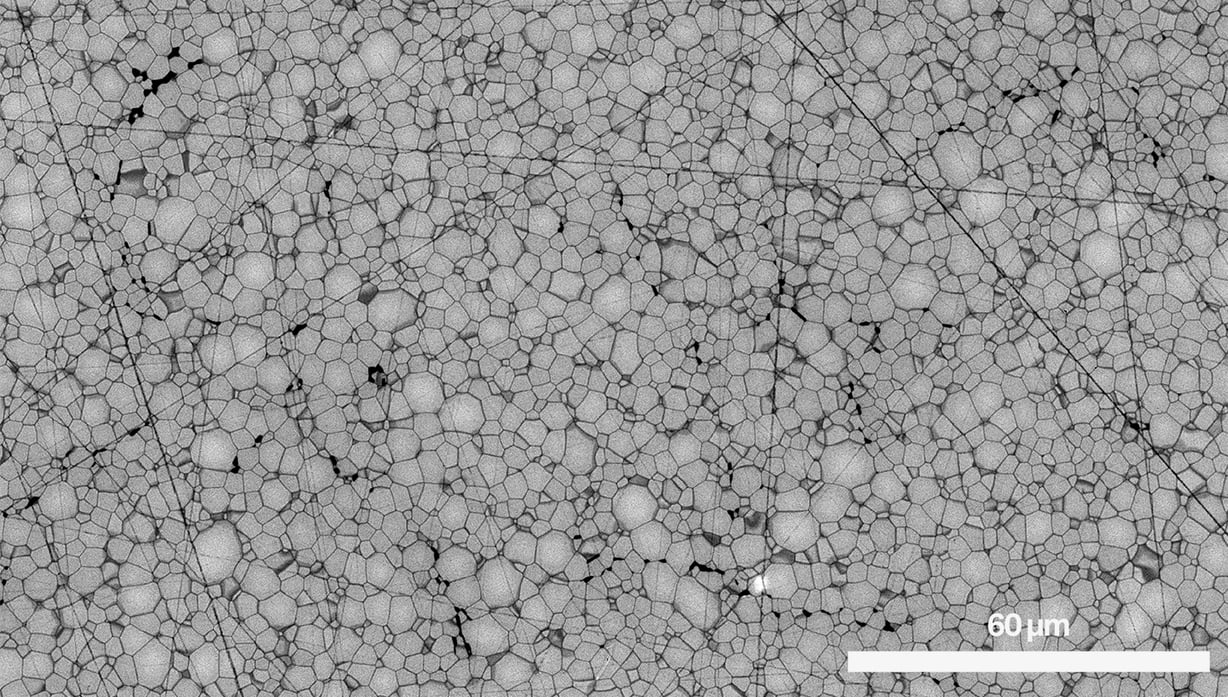 CL image from a polycrystalline YAG:Ce3+ phosphor