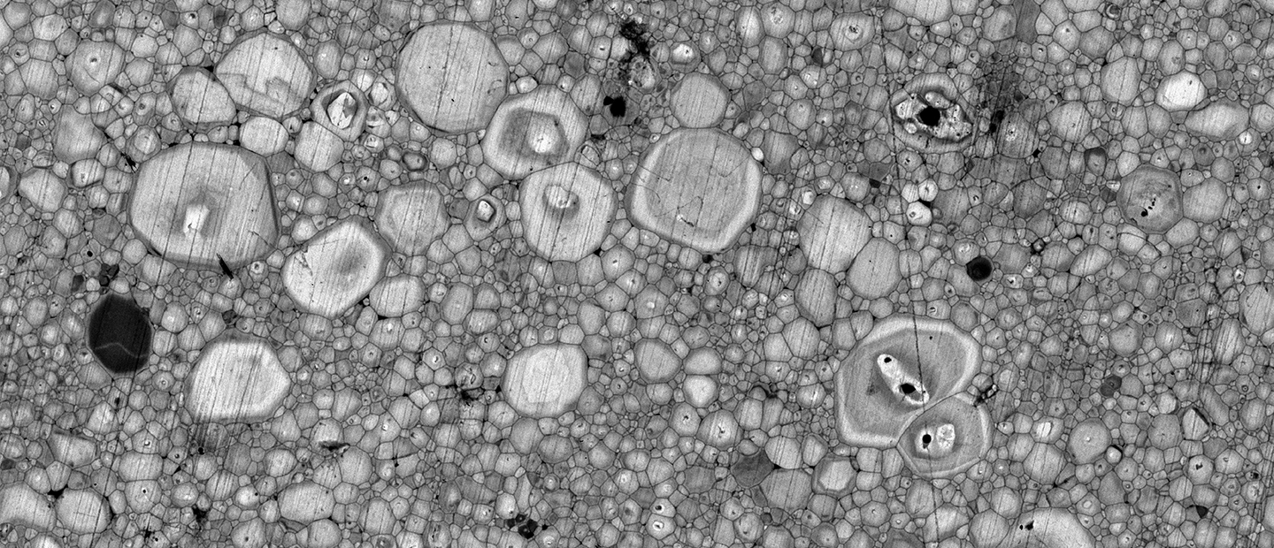 CL image from a polycrystalline YAG:Ce3+ phosphor