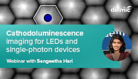 Cathodoluminescence imaging for LEDs and single-photon devices